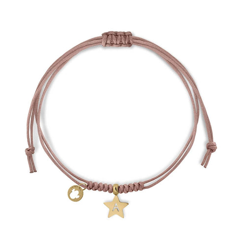 Macramé Initial Star Bracelet