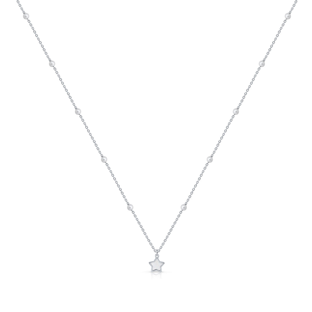 Collar Colección Teen Pearls - Estrella blanca G