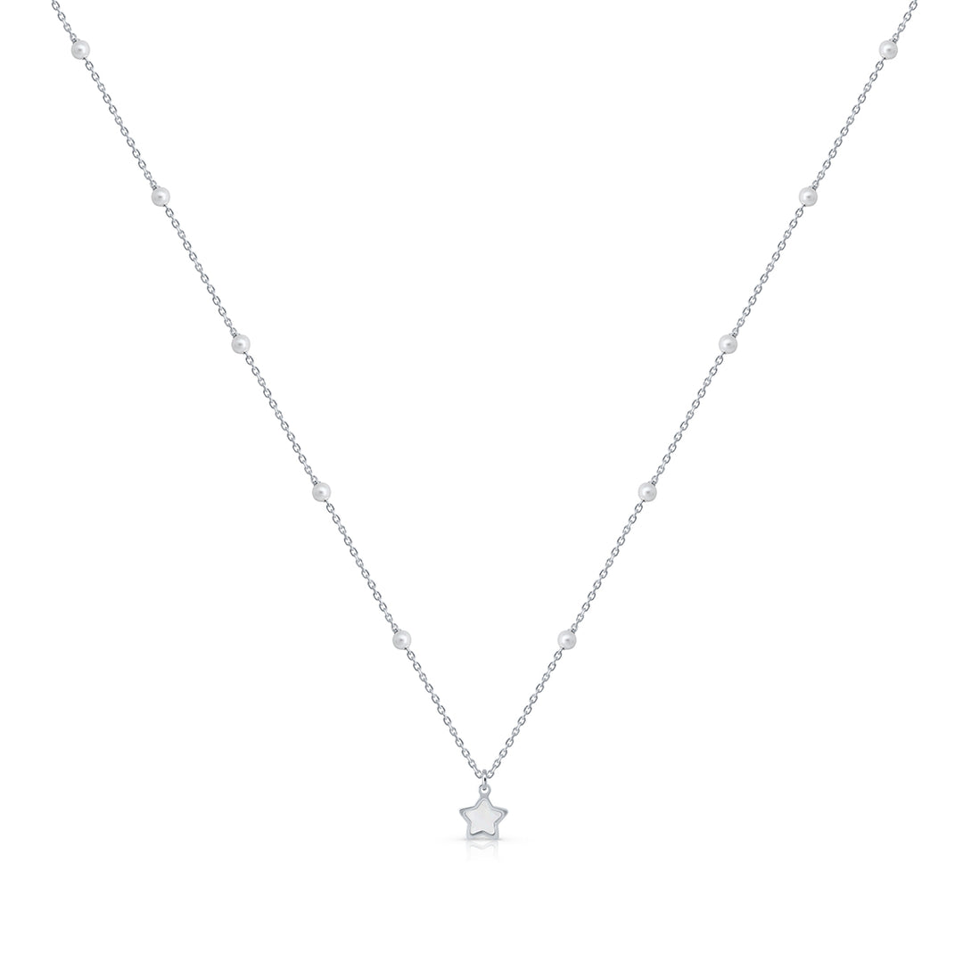 Collar Colección Teen Pearls - Estrella blanca G