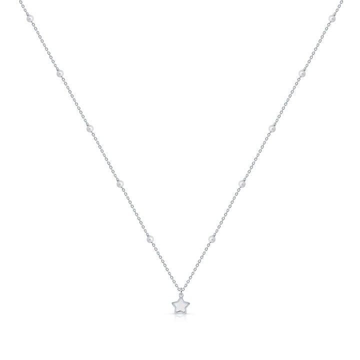 Collar Colección Teen Pearls - Estrella blanca G