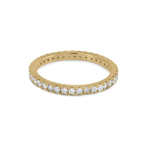 Alianza oro amarillo diamantes infinita