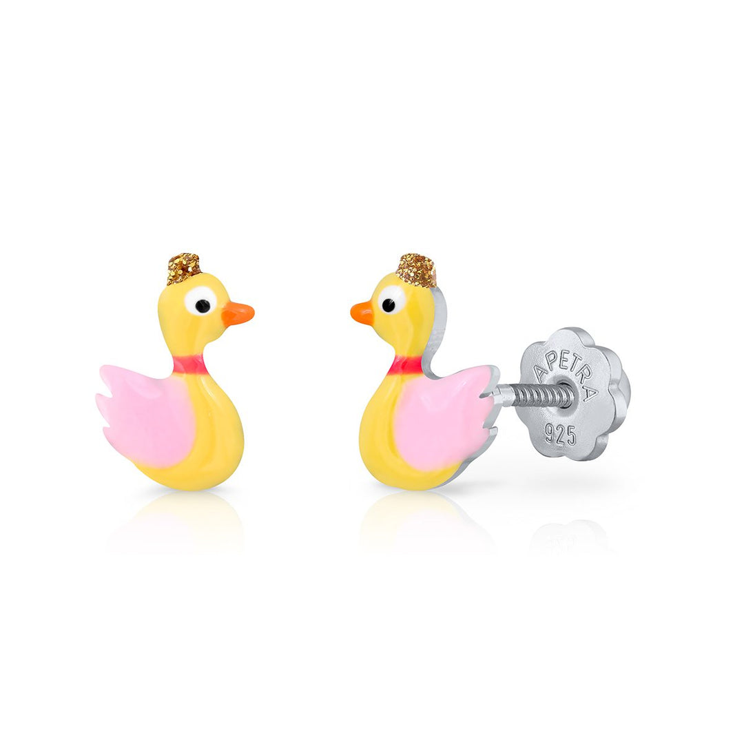 Pendientes Cisne rosca