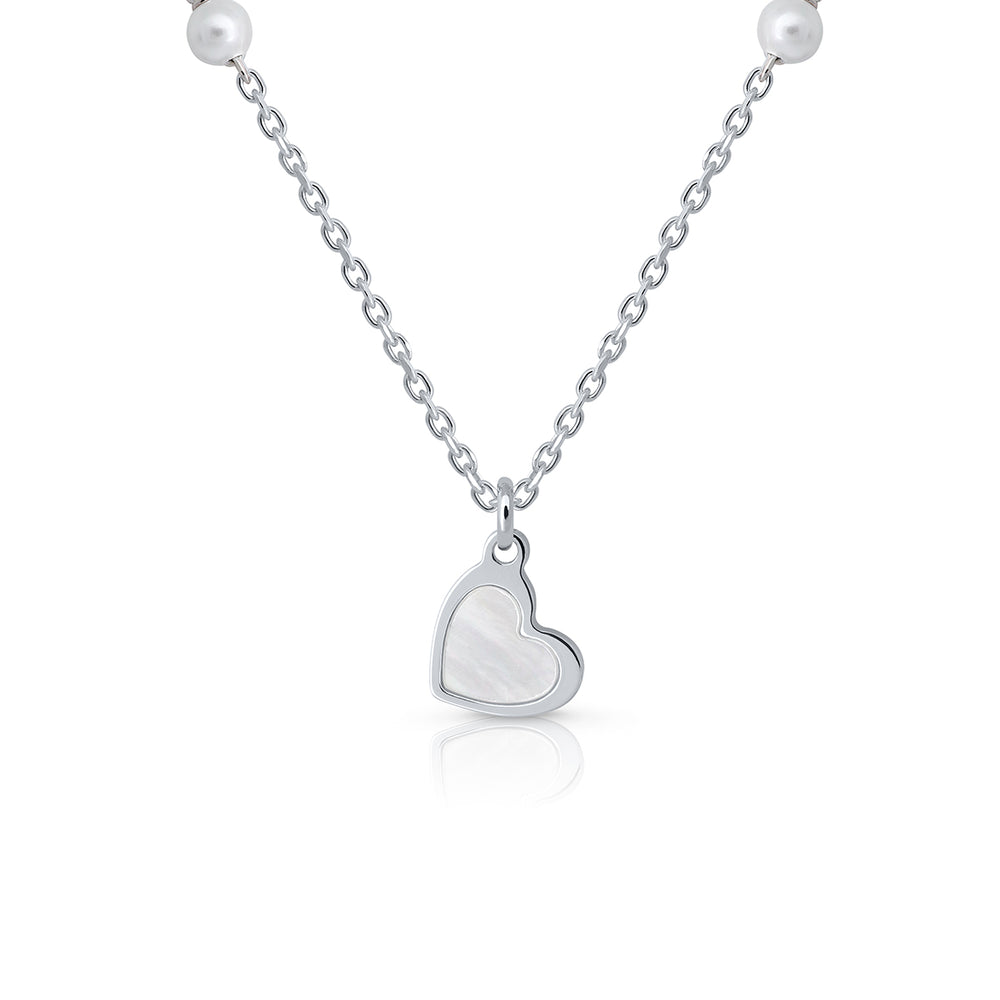 Collar Cristal Pearls corazón