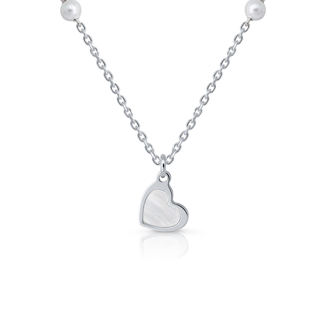 Collar Colección Teen Pearls - Corazón