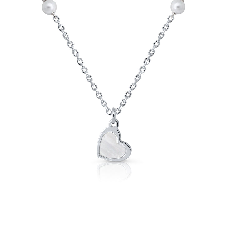 Collar Colección Teen Pearls - Corazón