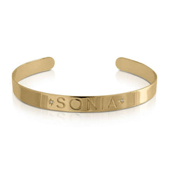 Pulsera Oro diamantes personalizada