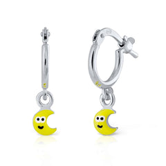 Mini aritos Pandereta luna