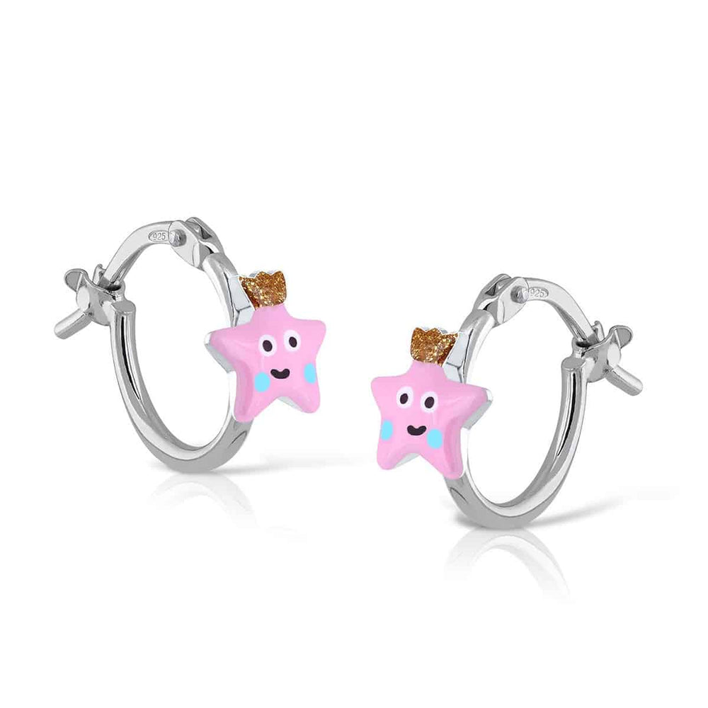 Mini aritos Esmalte estrella encantada