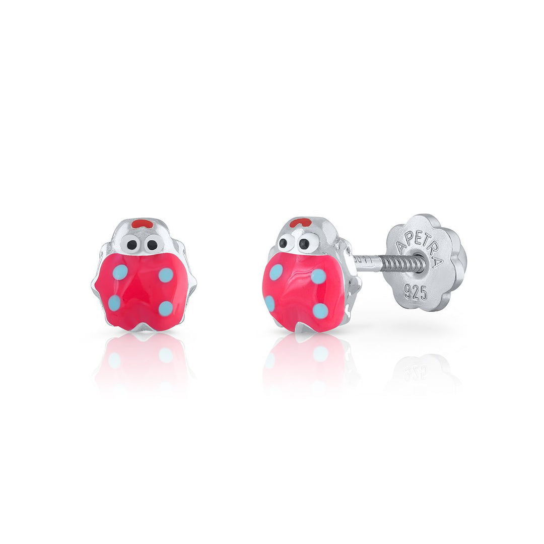 Pendientes Mariquita rosca