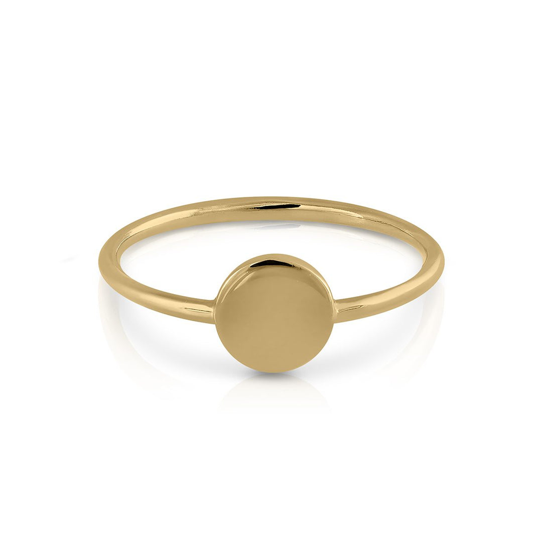 anillo chapa redonda