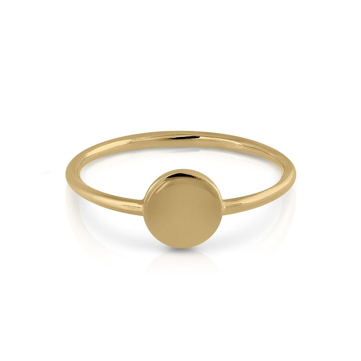anillo chapa redonda