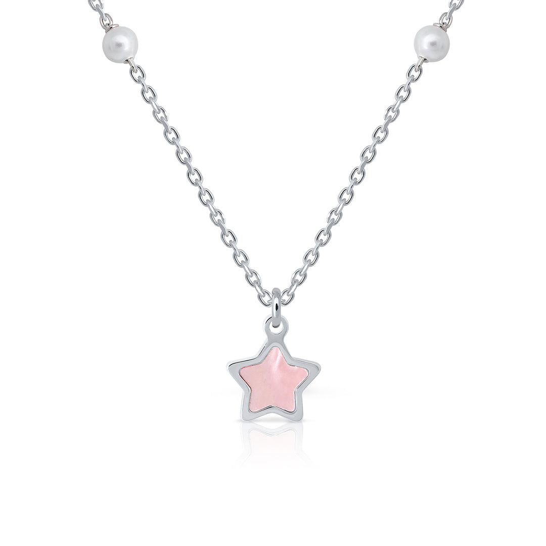 Collar Colección Teen Pearls - Estrella rosa