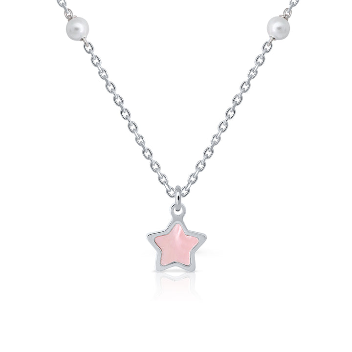 Collar Colección Teen Pearls - Estrella rosa