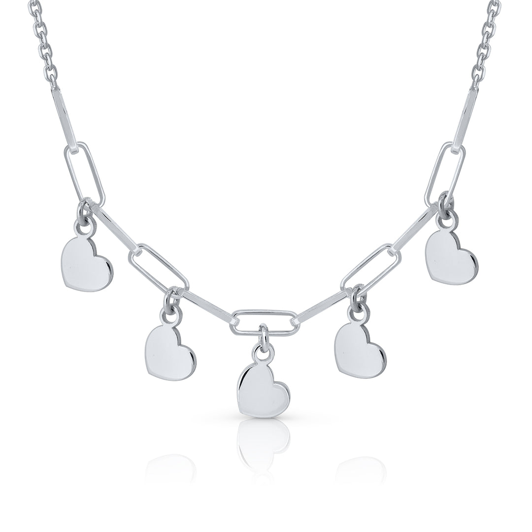 Lotus heart tambourine necklace