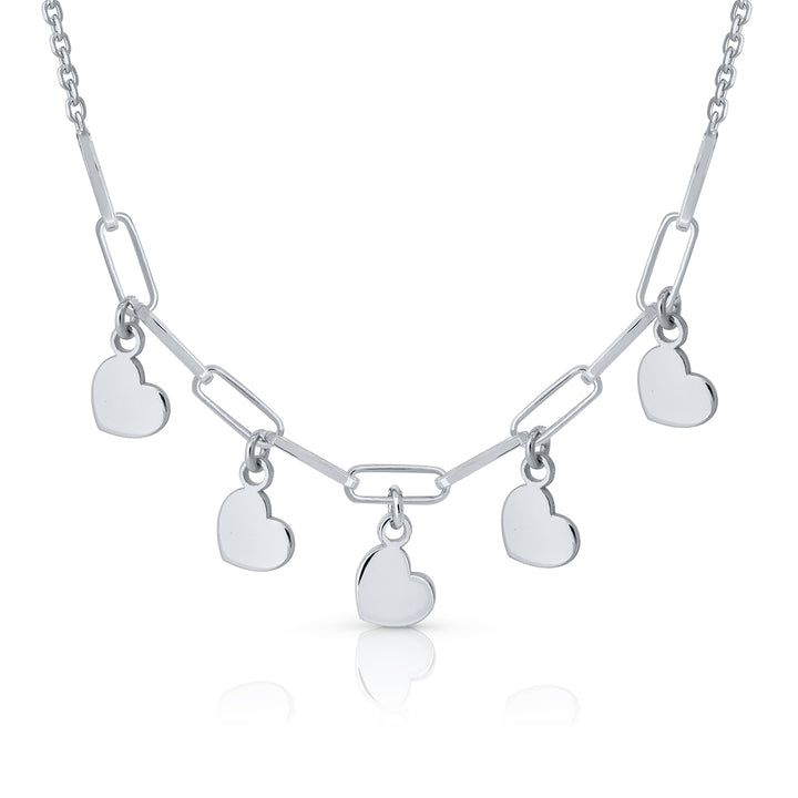 Lotus heart tambourine necklace