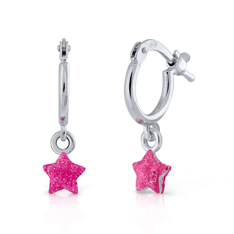 Mini Hoop Enamel Pandereta - Star