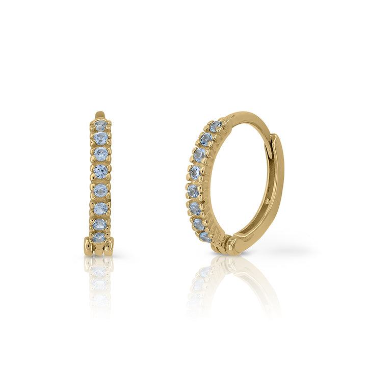 9k Gold Sparkly Heart Earrings