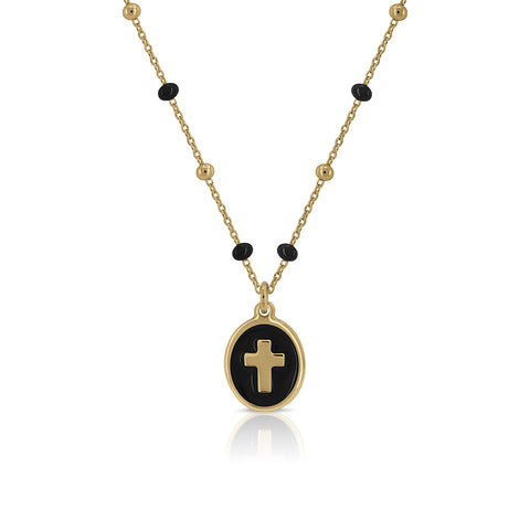 Zirconia Cross Necklace