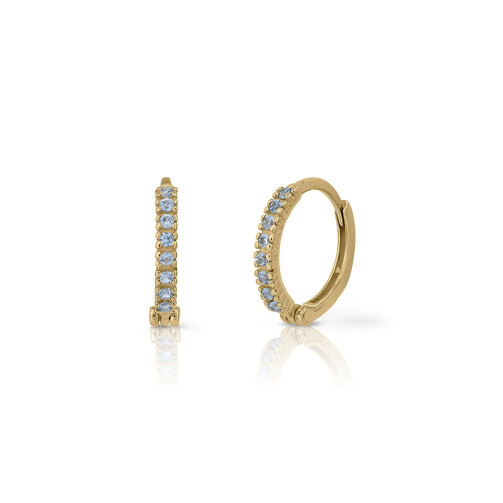 9k Gold Sparkly Heart Earrings