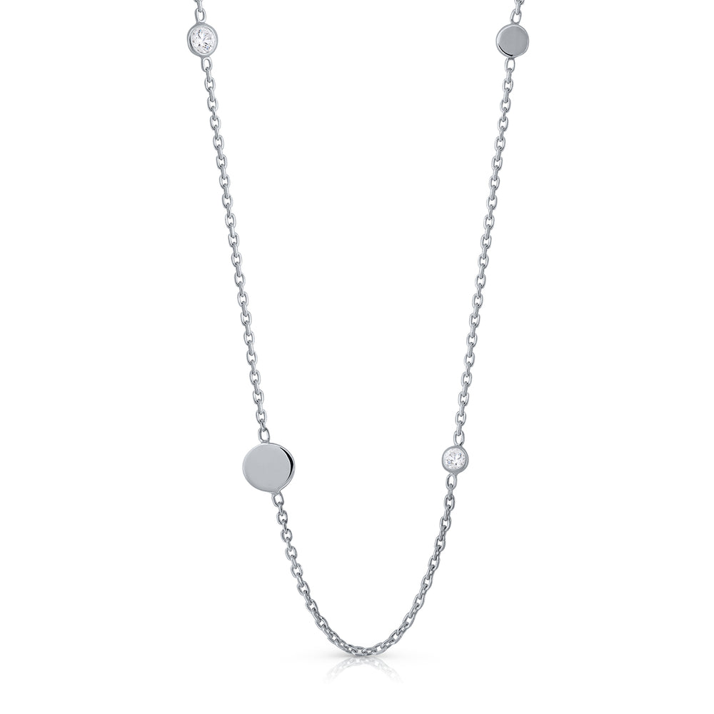 Zirconia necklace - Circle