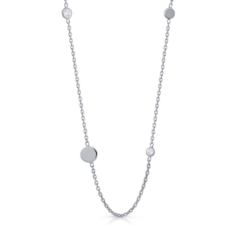 Zirconia necklace - Circle