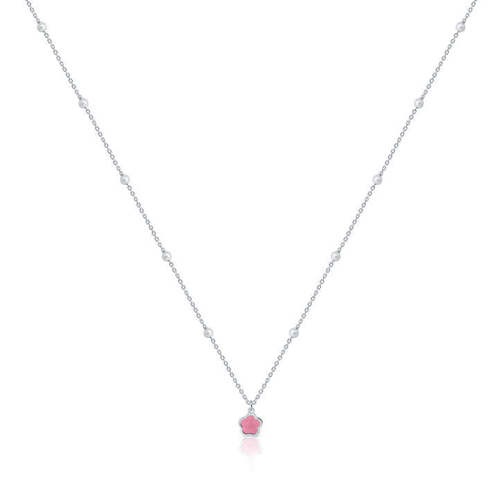 Collar Colección Teen Pearls - Flor rosa G