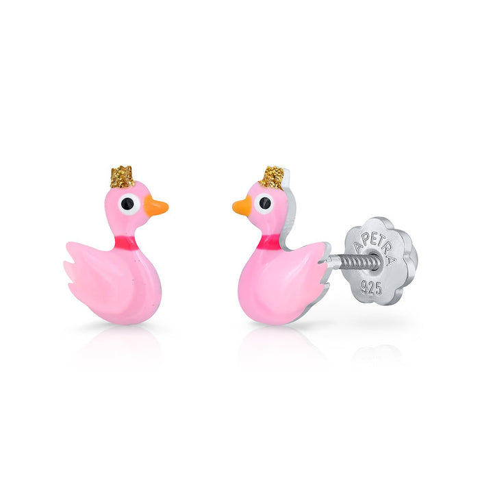 Pendientes Cisne rosca
