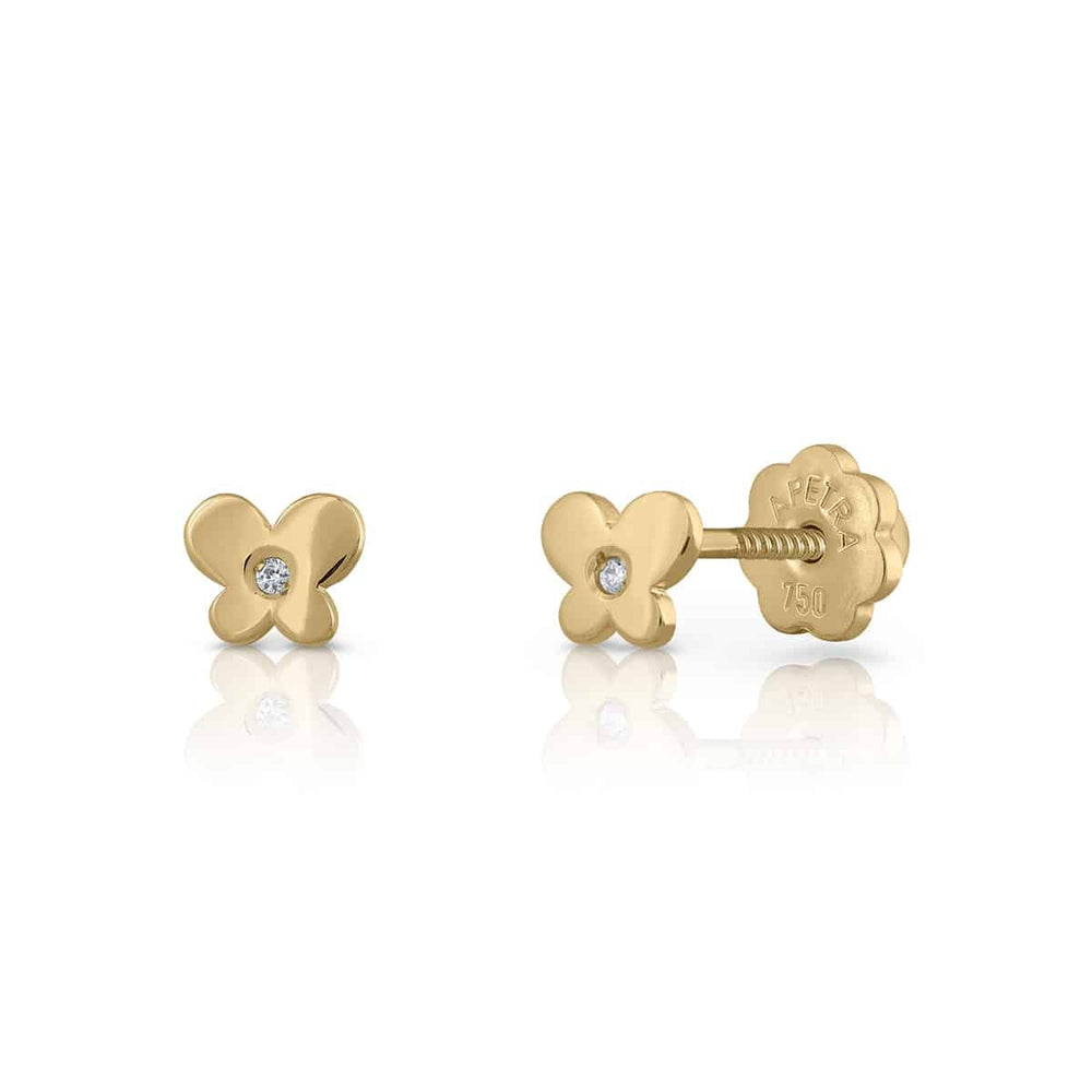 Pendientes oro diamante Tiny shasha