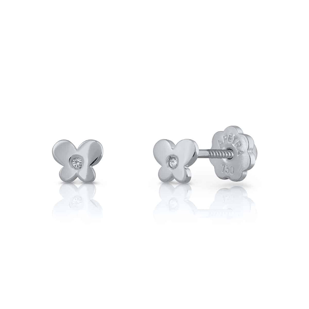 Golden Tiny Collection Diamond Earrings - Shasha