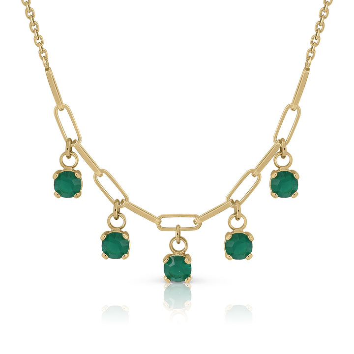 Collar pandereta Lotus piedras