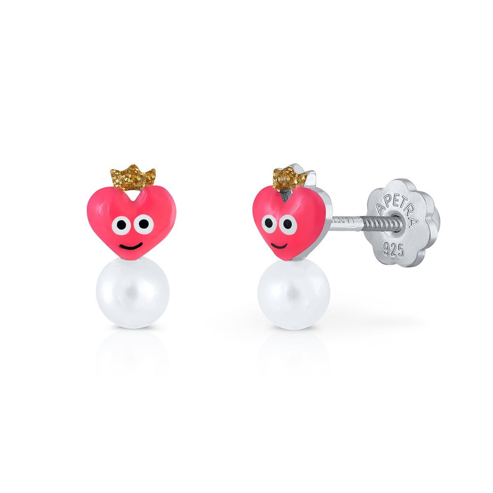 Happy Pearl Earrings Enchanted Heart