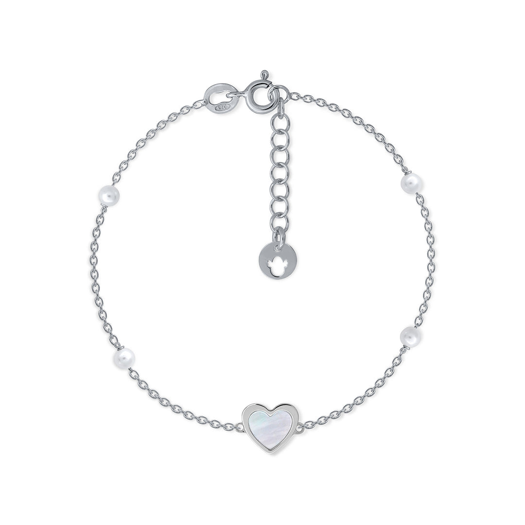 Pulsera Colección Teen Pearls - Corazón