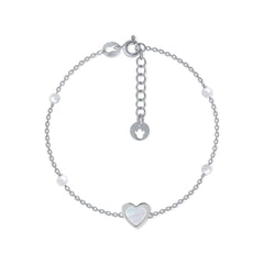 Pulsera Cristal Pearls corazón