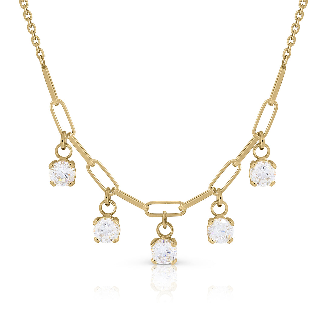 Collar pandereta Lotus piedras