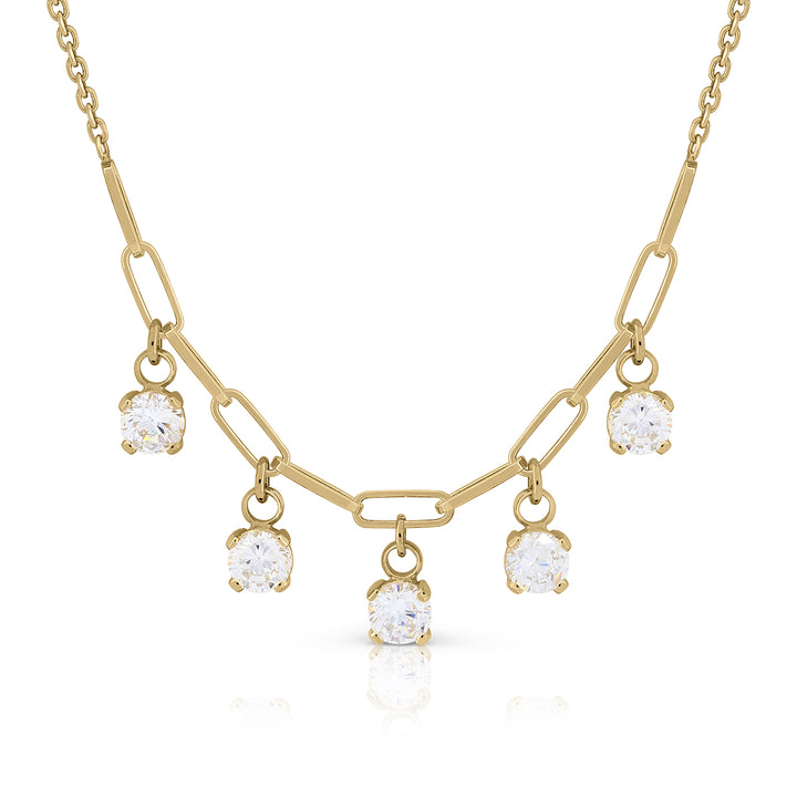 Collar pandereta Lotus piedras