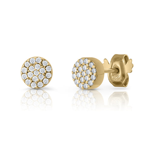 Pavé zirconia pressure earrings