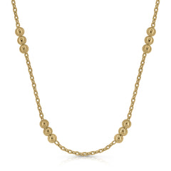 3mm enamel bead necklace