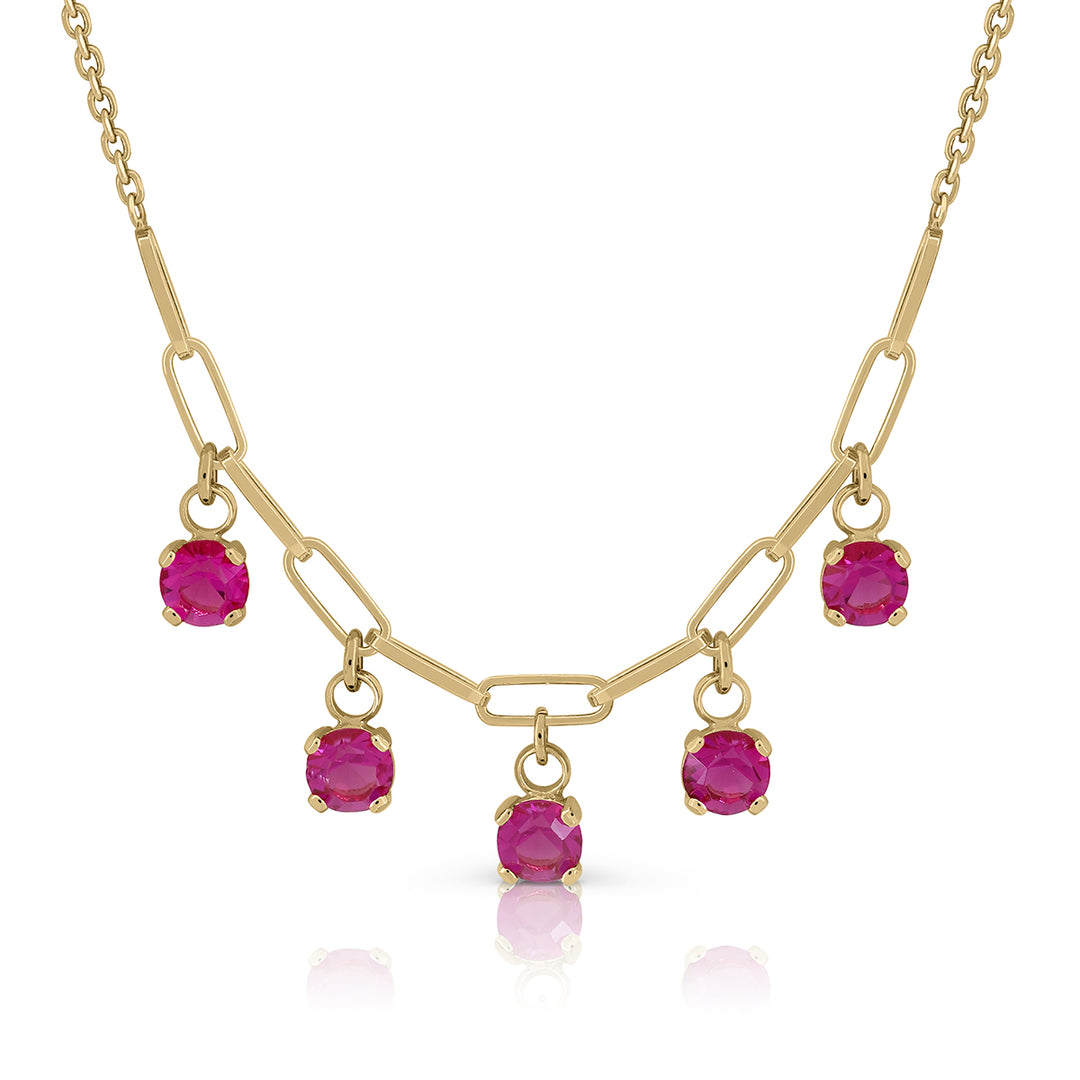 Collar pandereta Lotus piedras