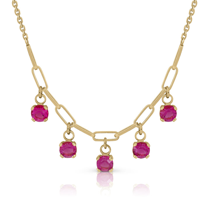 Collar pandereta Lotus piedras