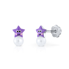 Pendientes Happy Pearl Estrella Ojos