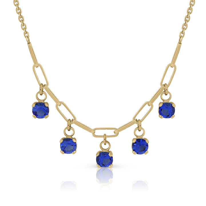 Collar pandereta Lotus piedras