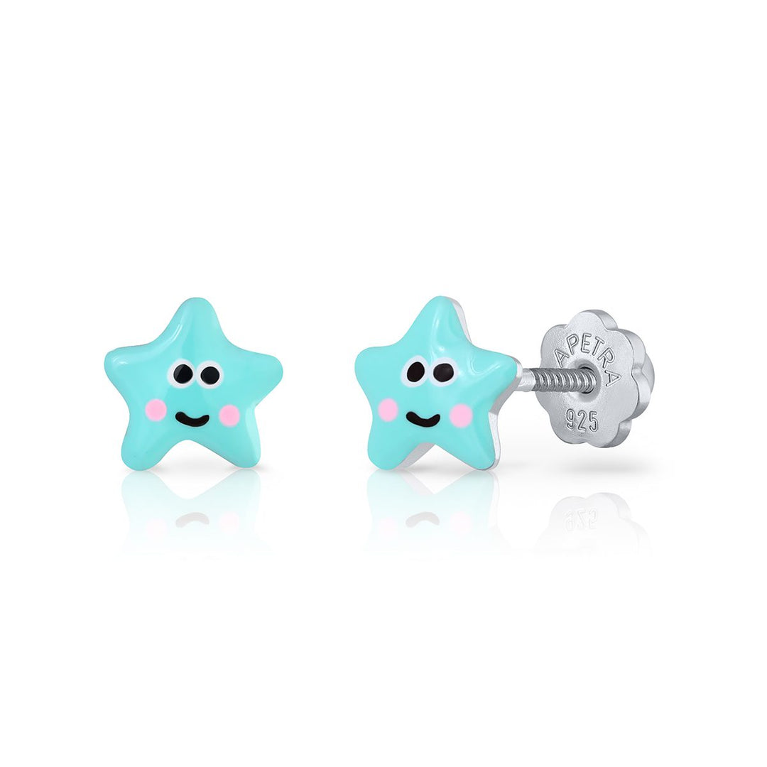 Pendientes Estrellita Ojos rosca