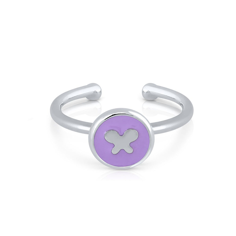 Mini Mary Enamel ring - Purple Shasha