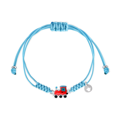 Brum Brum train macrame bracelet
