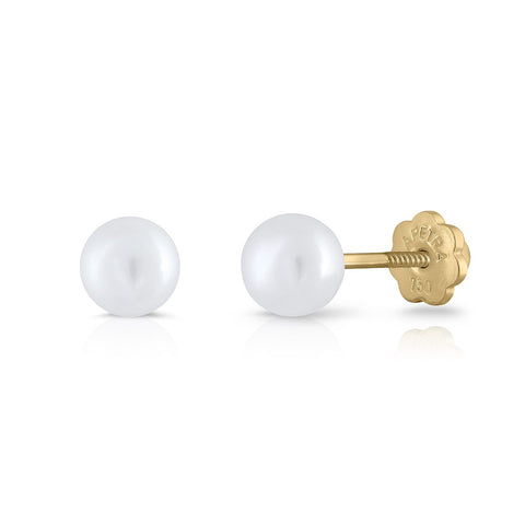 Gold Cultivated Spherical Pearls 5-5,5
