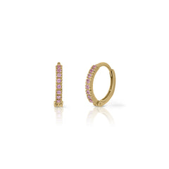 9k Gold Sparkly Heart Earrings