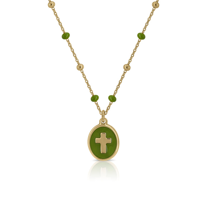 Zirconia Cross Necklace