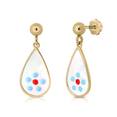 Pendientes Flamenca perita azul