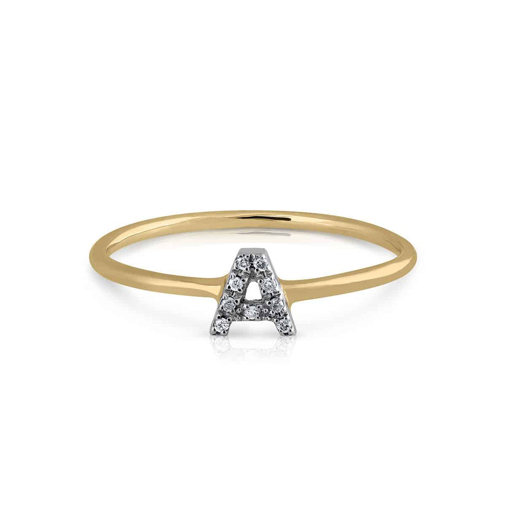 Prime Collection Diamonds Initial A Ring