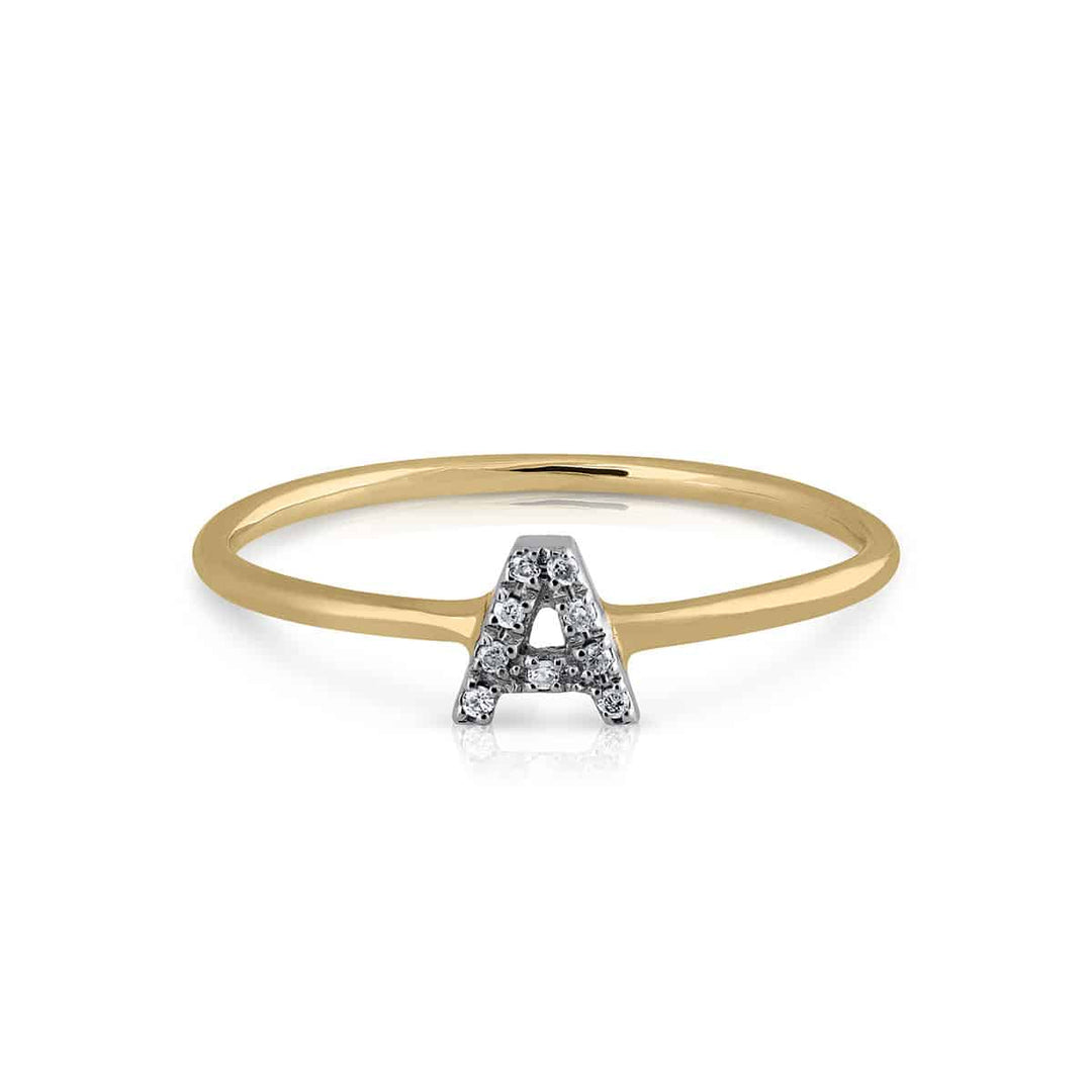 Anillo Colección Prime Inicial A Brillantes
